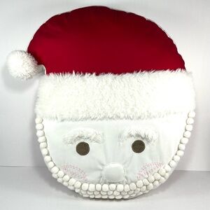 Pottery Barn Kids Christmas Santa Holiday Pillow 16” X 16” (2016)